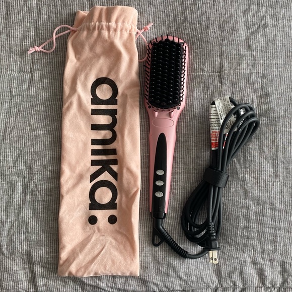 amika limited edition polished perfection straightening brush
